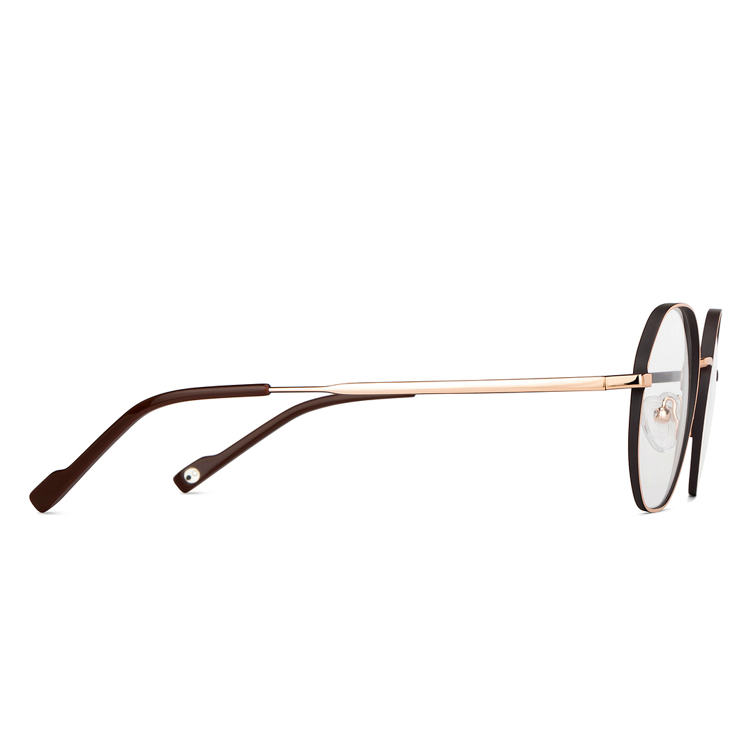 John Jacobs Online Gold Full Rim Geometric left side