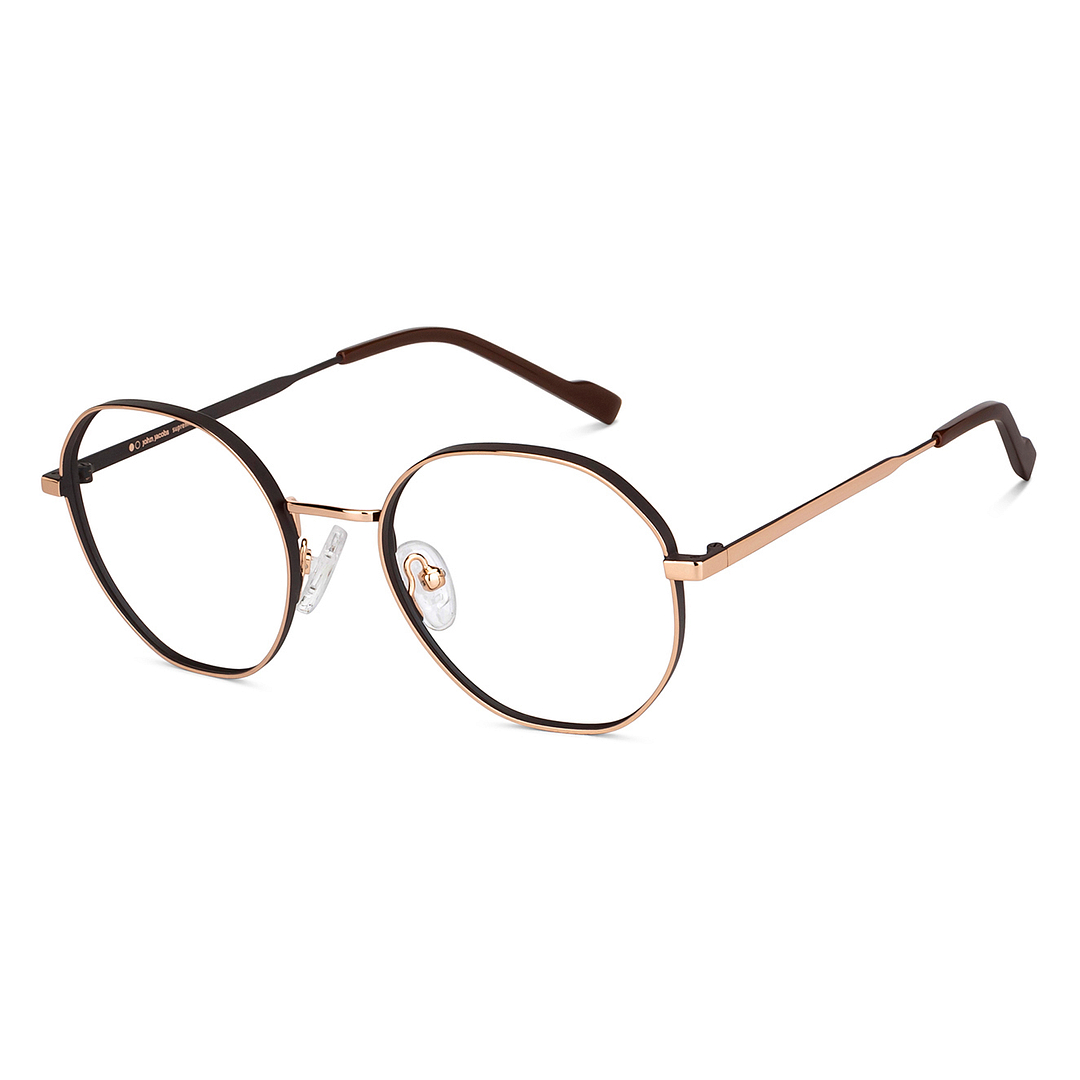 John Jacobs Online Gold Full Rim Geometric right side