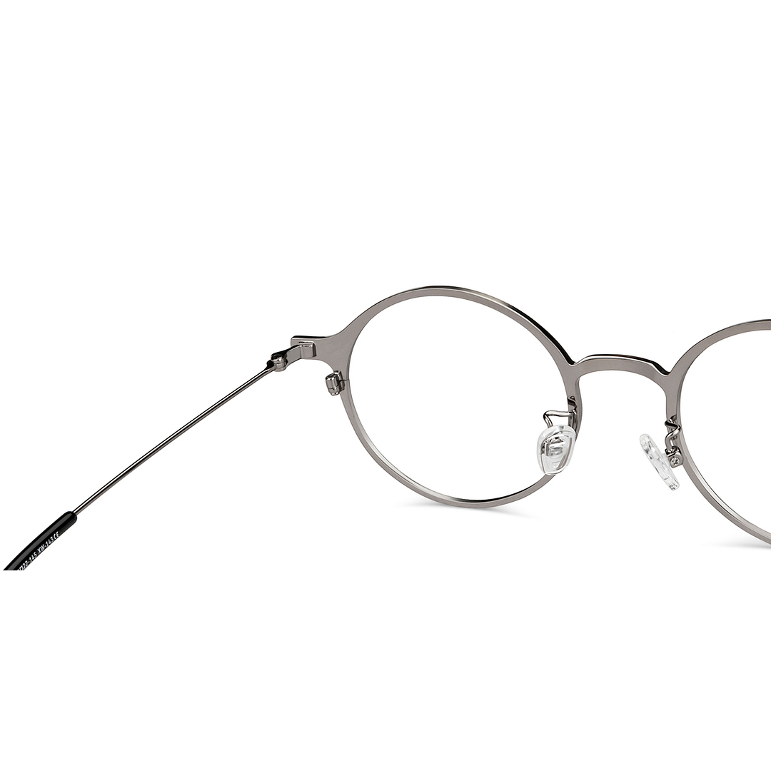 John Jacobs Online Dark Gunmetal Full Rim Round right side