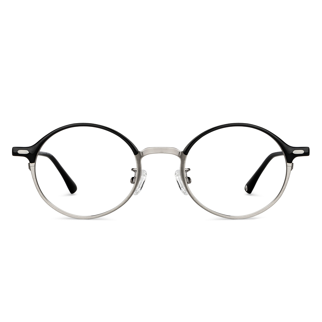 John Jacobs Online Dark Gunmetal Full Rim Round right side