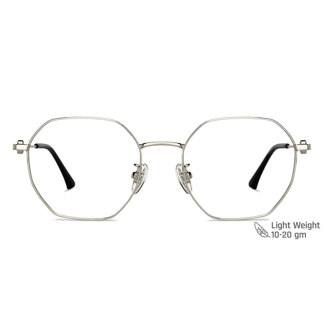 John Jacobs Online Silver Full Rim Round right side