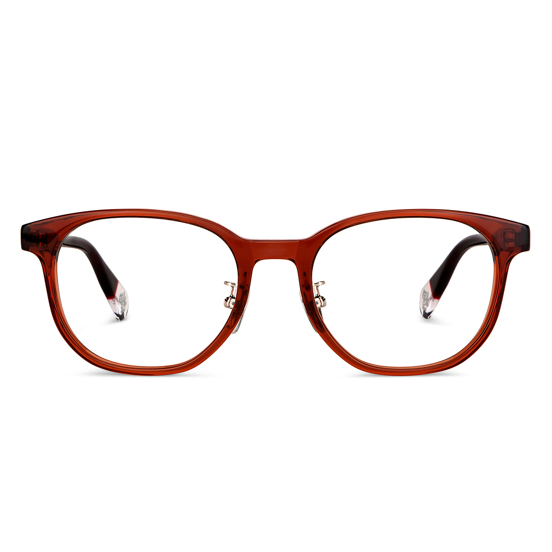 John Jacobs Red Full Rim Square right side