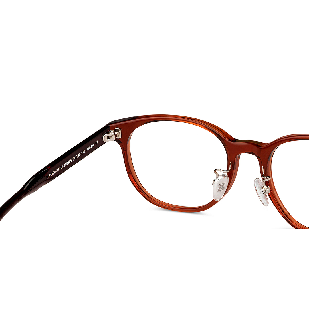 John Jacobs Red Full Rim Square right side