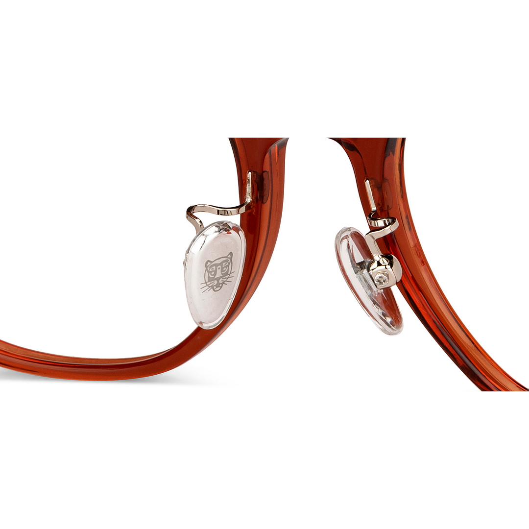 John Jacobs Red Full Rim Square left side