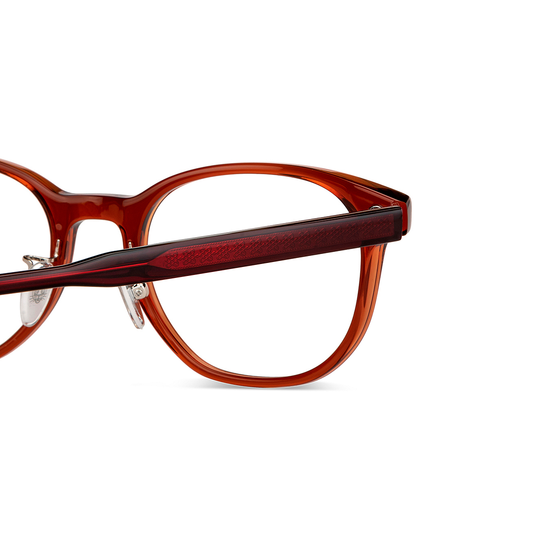 John Jacobs Red Full Rim Square right side