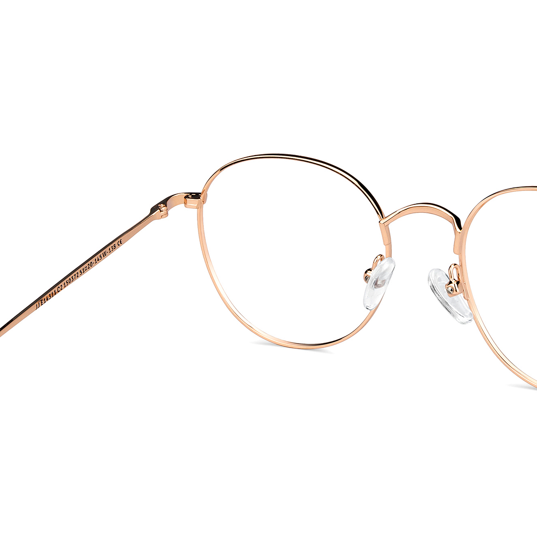 John Jacobs Gold Full Rim Round right side