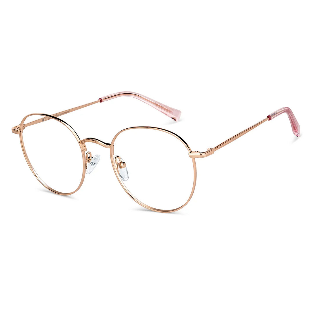 John Jacobs Gold Full Rim Round left side