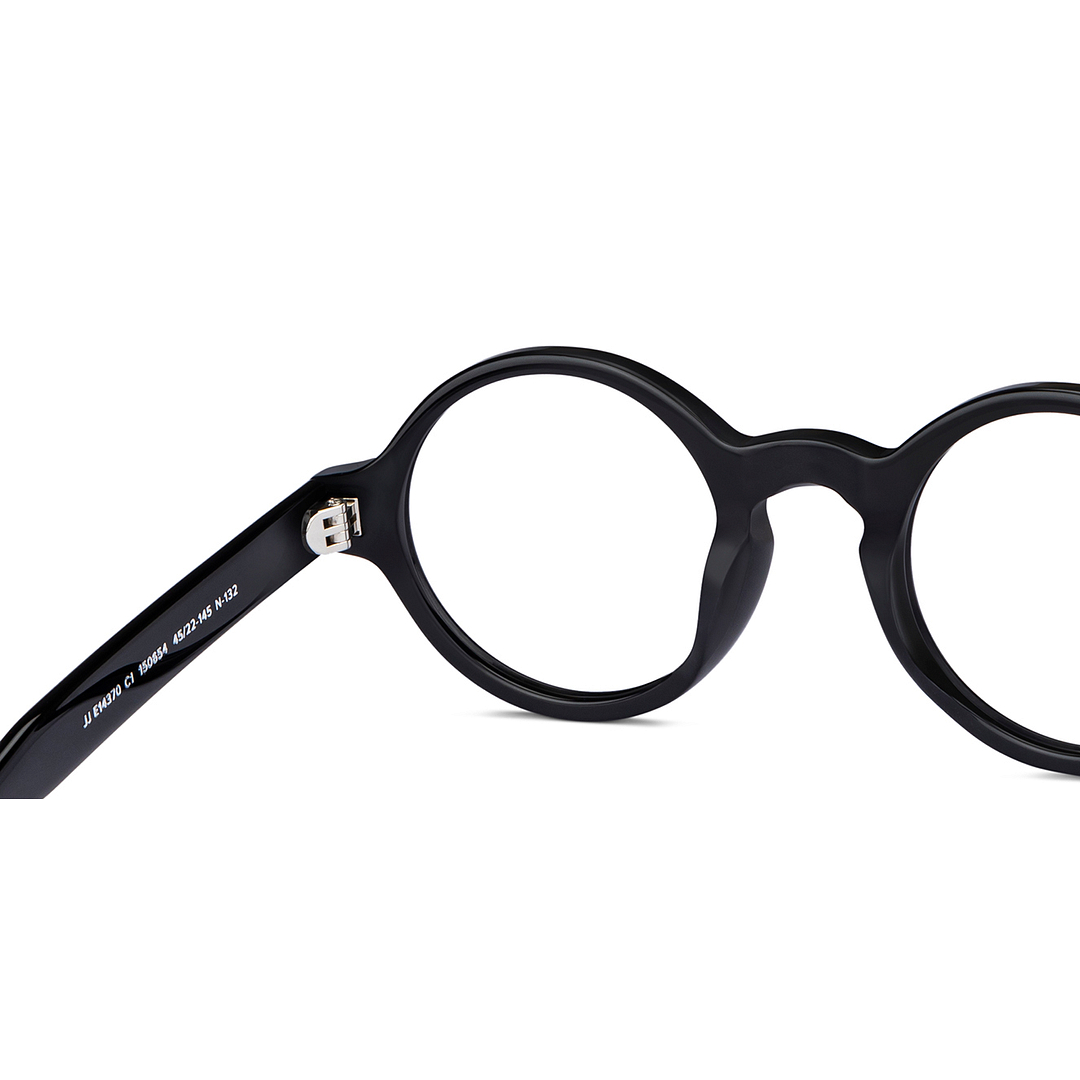John Jacobs Online Black Full Rim Round right side