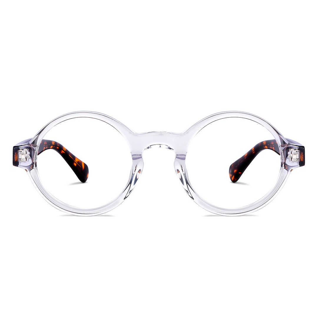 John Jacobs Online Crystal Transparent Full Rim Round right side