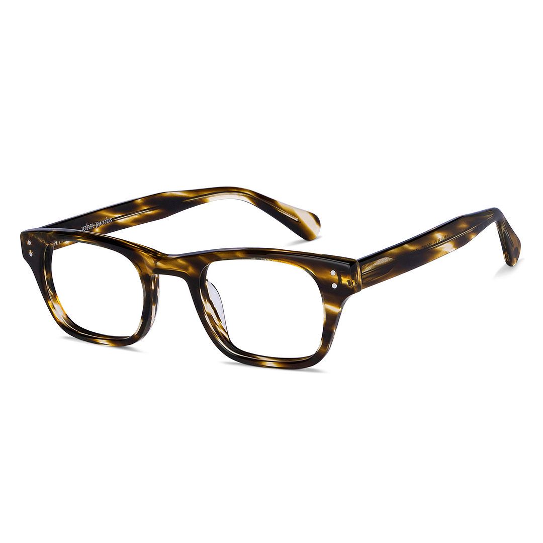 John Jacobs Online Tortoise Full Rim Rectangle right side