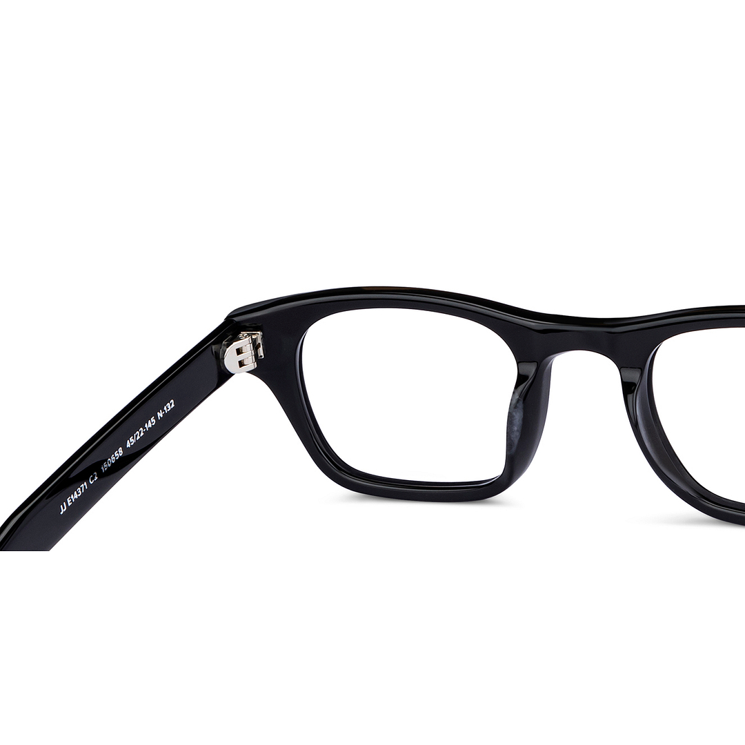 John Jacobs Online Black Full Rim Rectangle right side