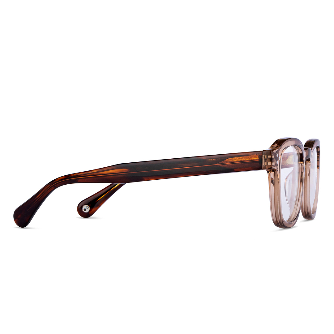 John Jacobs Light Brown Full Rim Rectangle left side