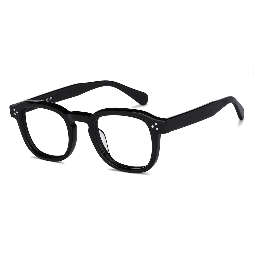 John Jacobs Online Black Full Rim Rectangle right side