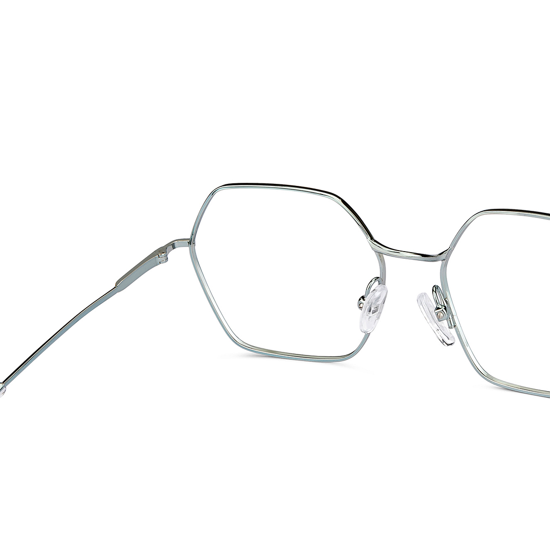 John Jacobs Online Gunmetal Full Rim Geometric right side