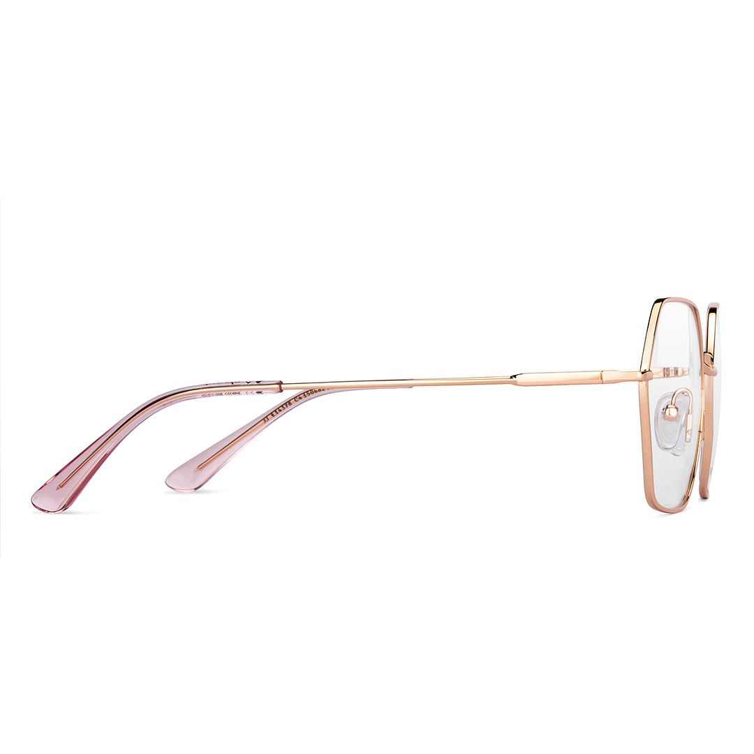 John Jacobs Online Gold Full Rim Geometric left side