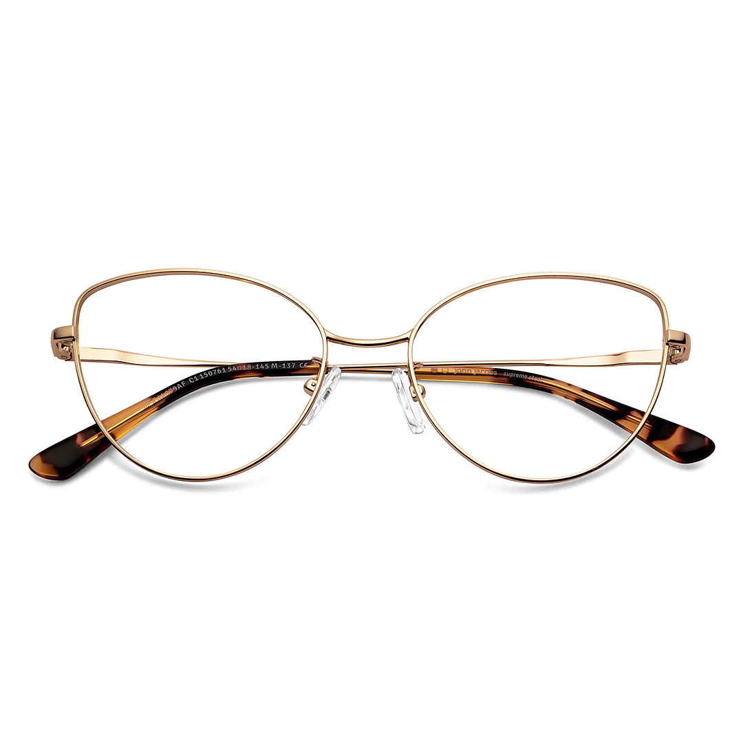 John Jacobs Online Gold Full Rim Cat Eye left side