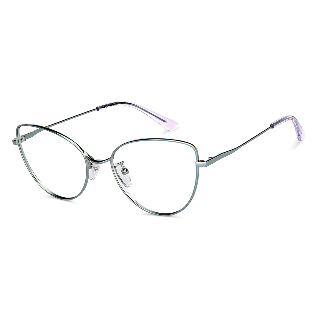 John Jacobs Online Gunmetal Full Rim Cat Eye left side