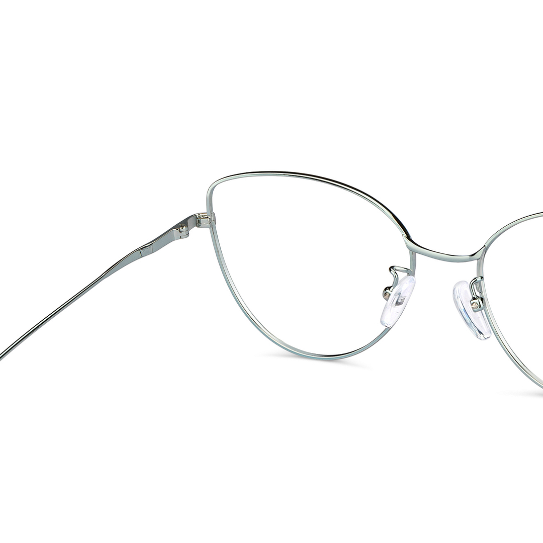 John Jacobs Online Gunmetal Full Rim Cat Eye right side