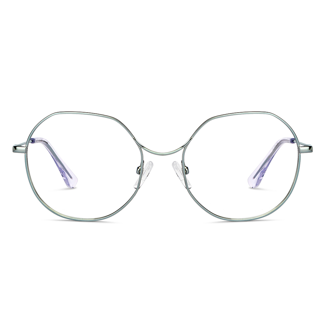 John Jacobs Online Gunmetal Full Rim Geometric right side