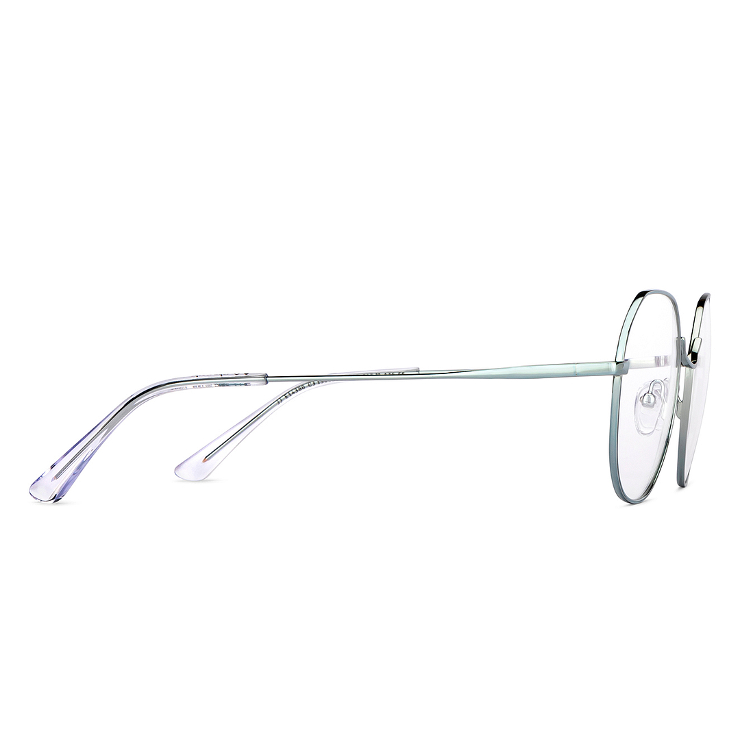 John Jacobs Online Gunmetal Full Rim Geometric left side