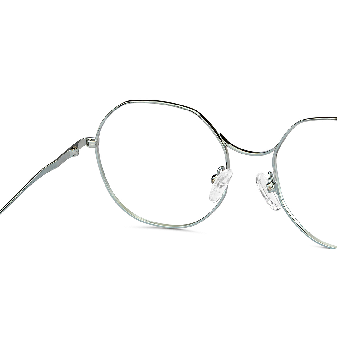 John Jacobs Online Gunmetal Full Rim Geometric right side