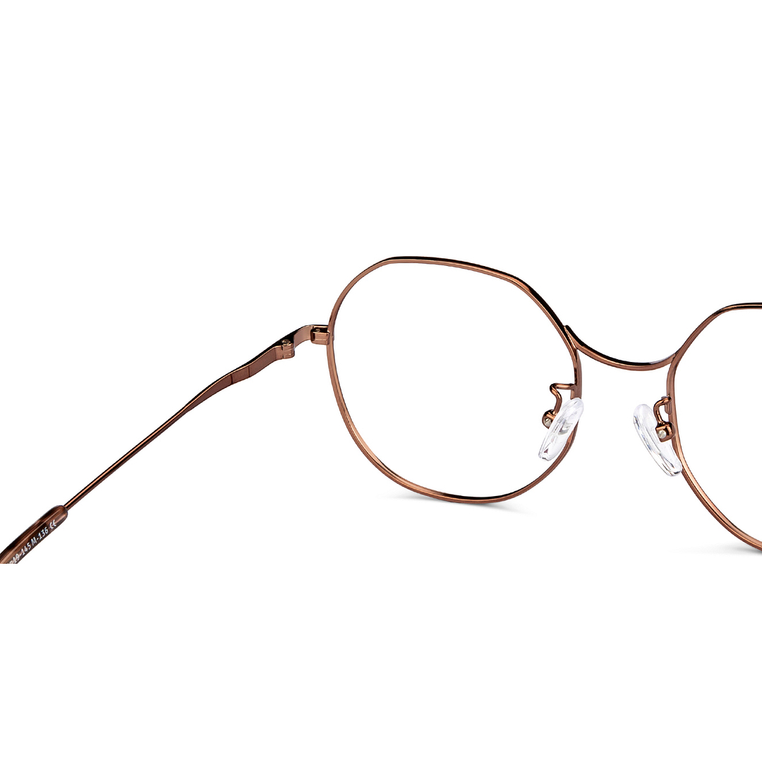 John Jacobs Online Light Brown Full Rim Geometric right side