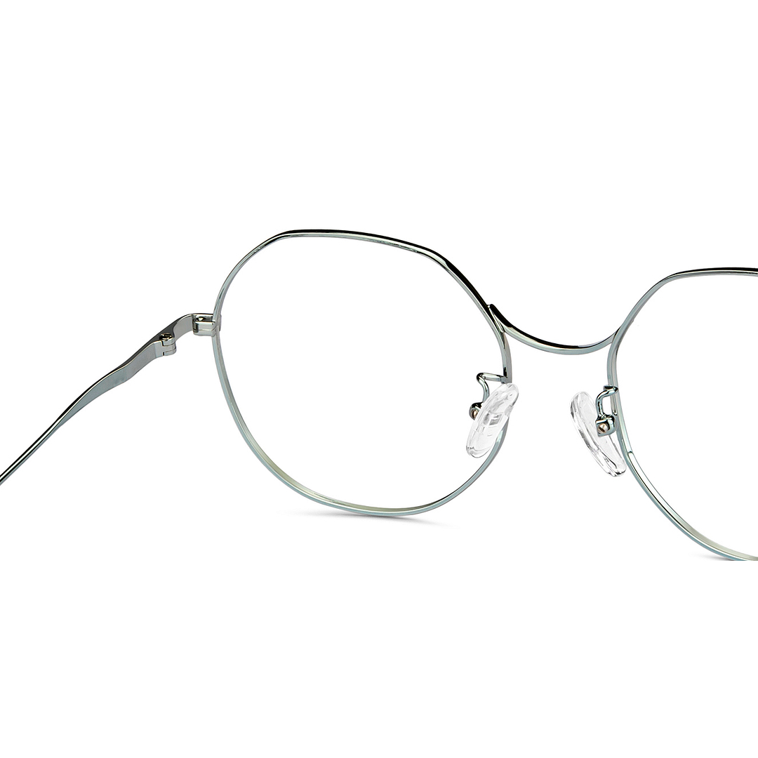 John Jacobs Online Gunmetal Full Rim Geometric right side