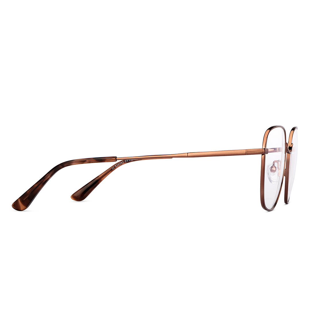 John Jacobs Online Dark Brown Full Rim Geometric left side