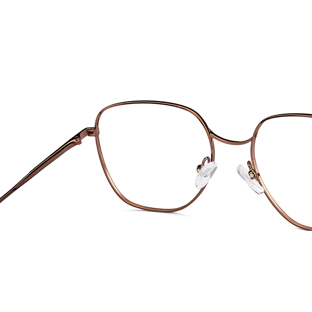 John Jacobs Online Dark Brown Full Rim Geometric right side