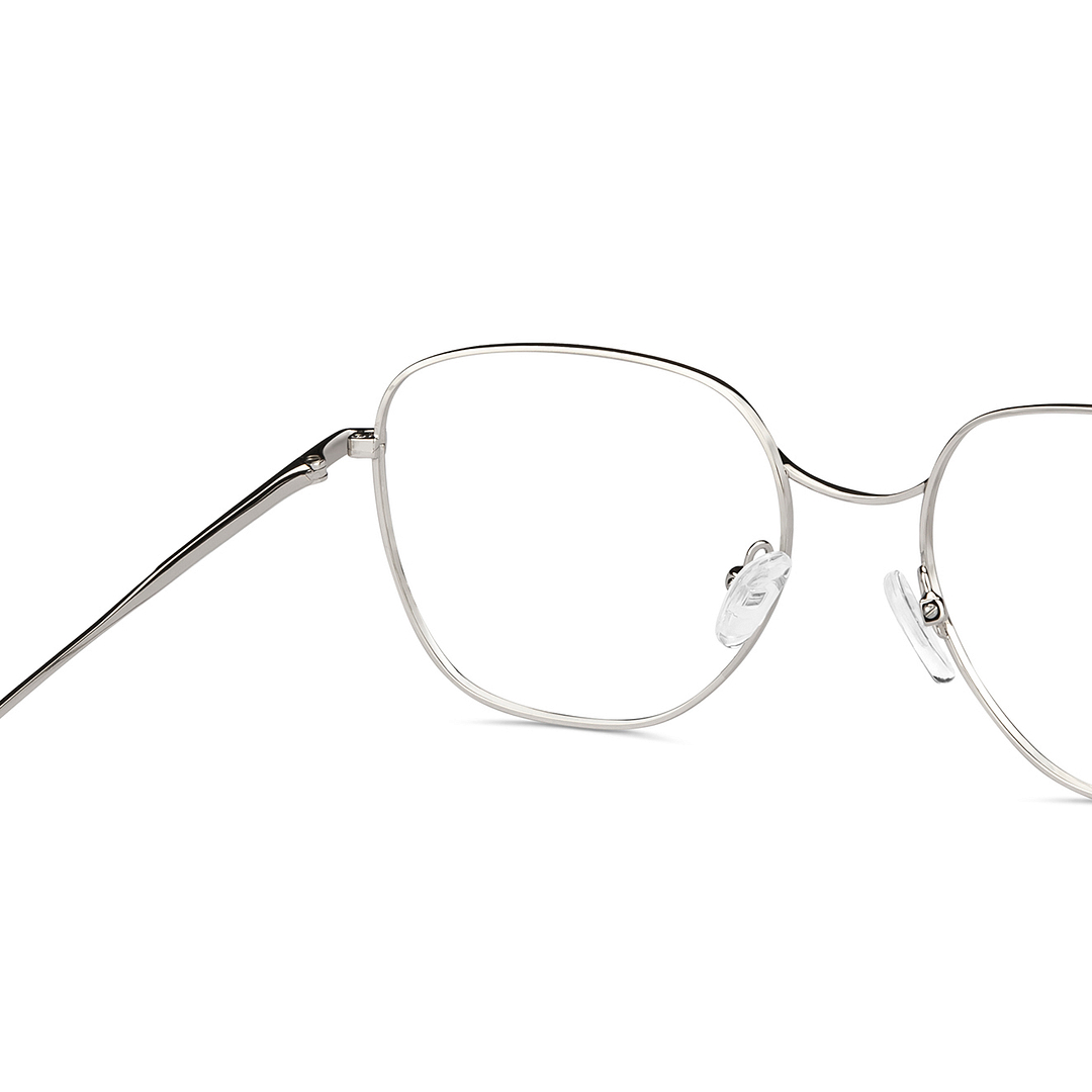 John Jacobs Online Gunmetal Full Rim Geometric right side