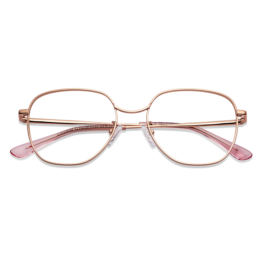 John Jacobs Online Gold Full Rim Geometric left side