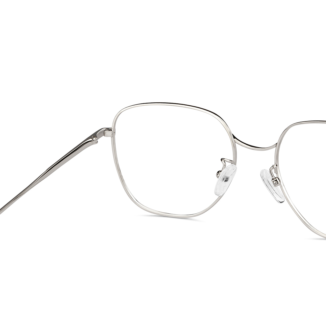 John Jacobs Online Gunmetal Full Rim Geometric right side