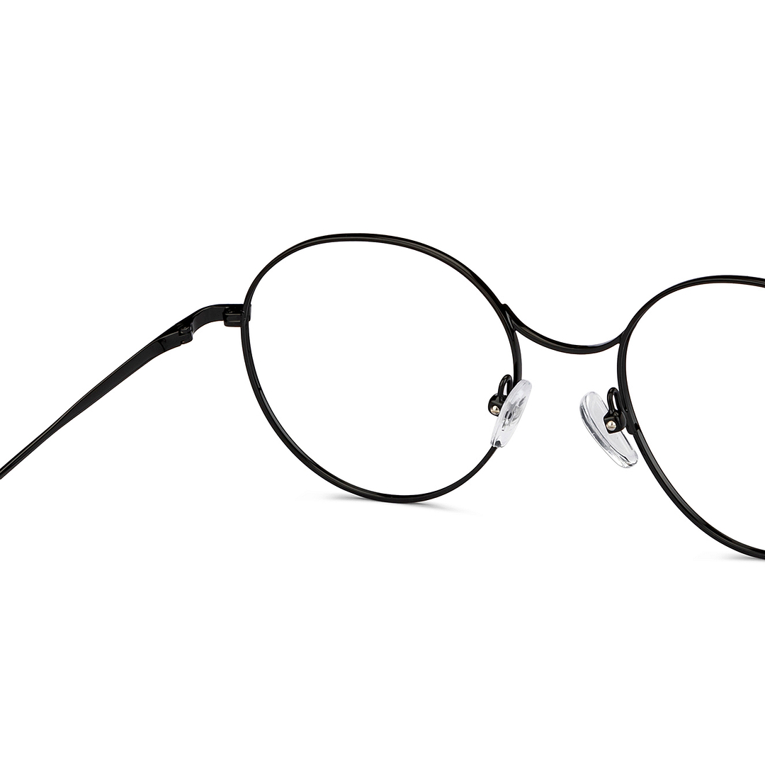 John Jacobs Black Full Rim Round right side