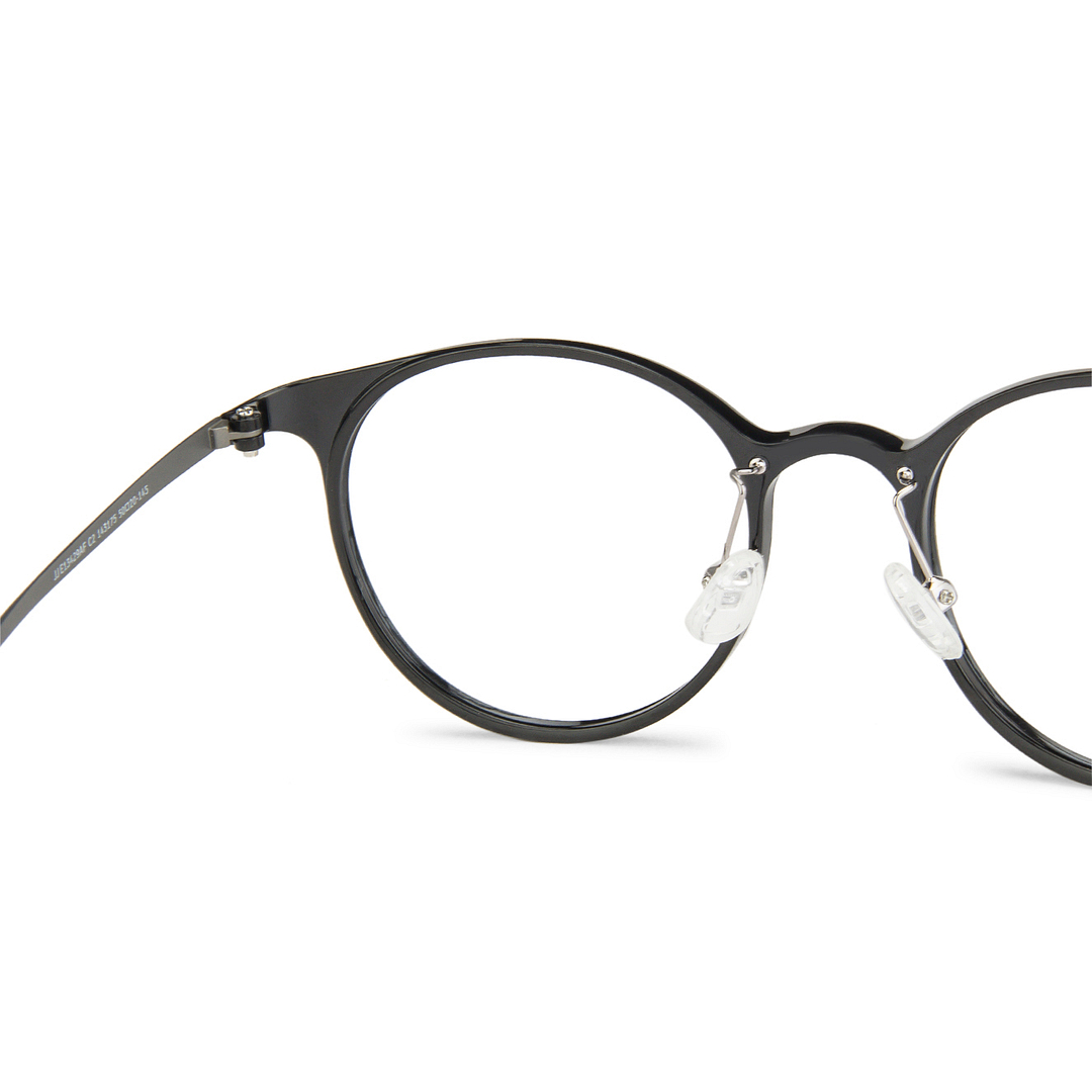 John Jacobs Online Black Full Rim Round right side