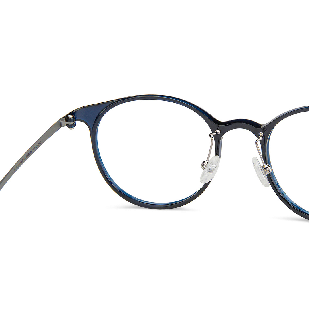 John Jacobs Online Sky Blue Full Rim Round right side