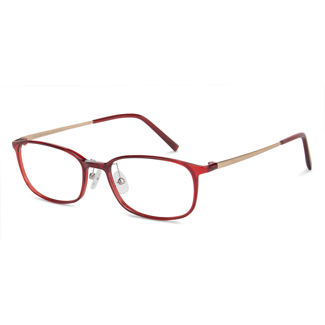 John Jacobs Online Red Full Rim Rectangle right side