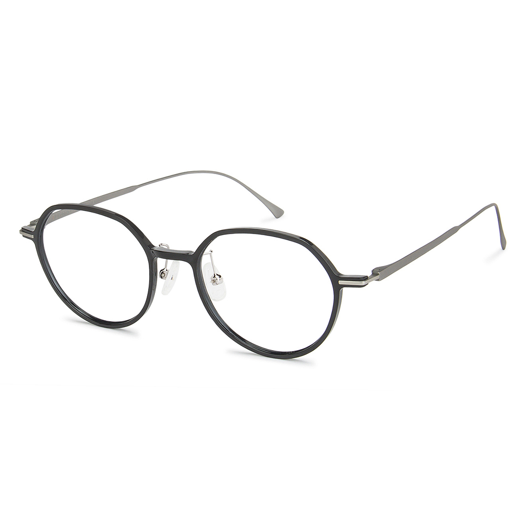 John Jacobs Online Black Full Rim Round right side