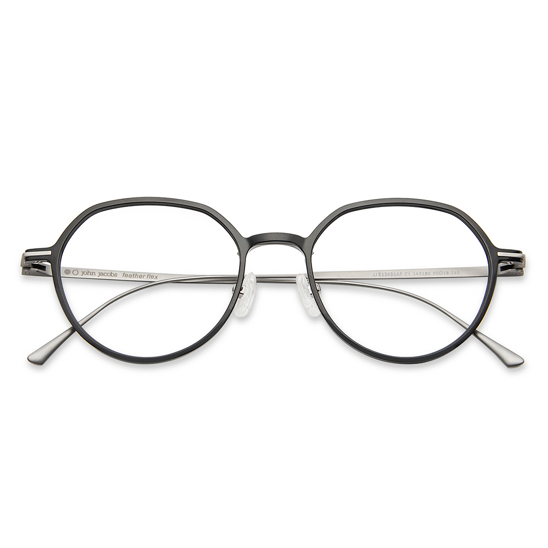 John Jacobs Online Black Full Rim Round left side