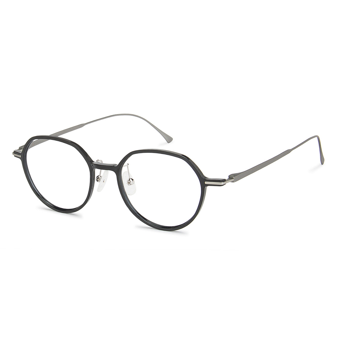 John Jacobs Online Black Full Rim Round right side