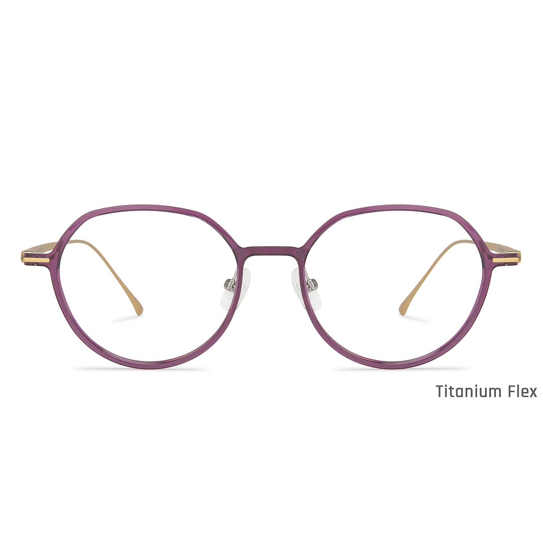 John Jacobs Online Purple Full Rim Cat Eye left side