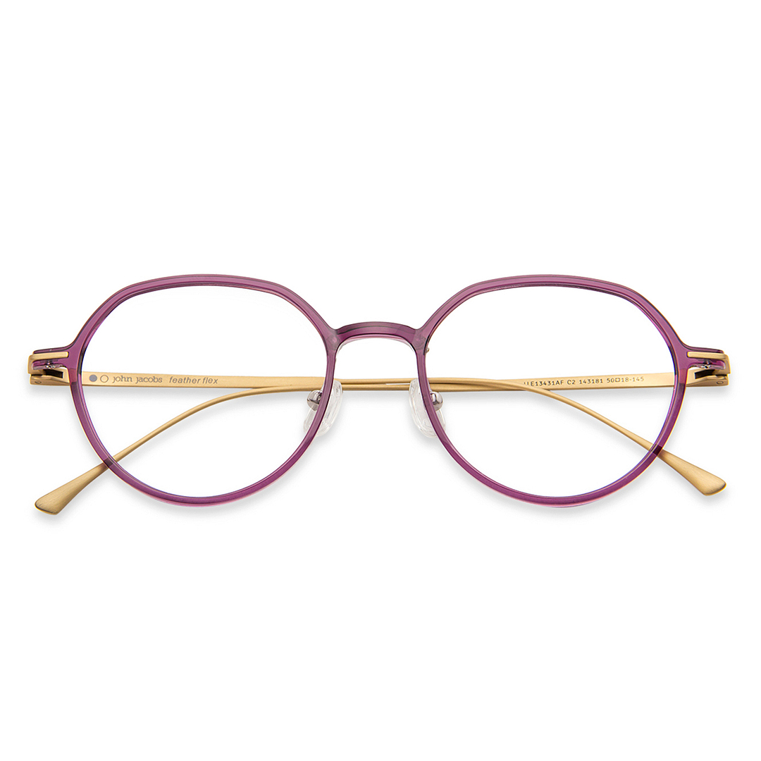 John Jacobs Online Purple Full Rim Cat Eye left side