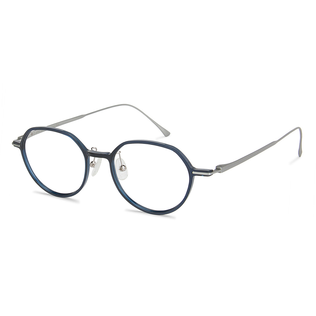 John Jacobs Online Sky Blue Full Rim Round right side