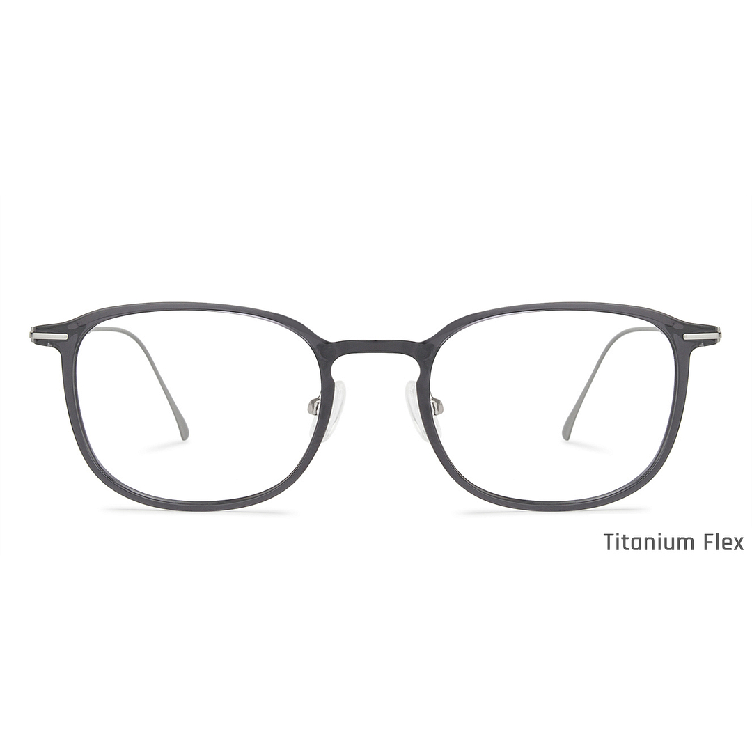 John Jacobs Online Dark Gray Full Rim Square left side