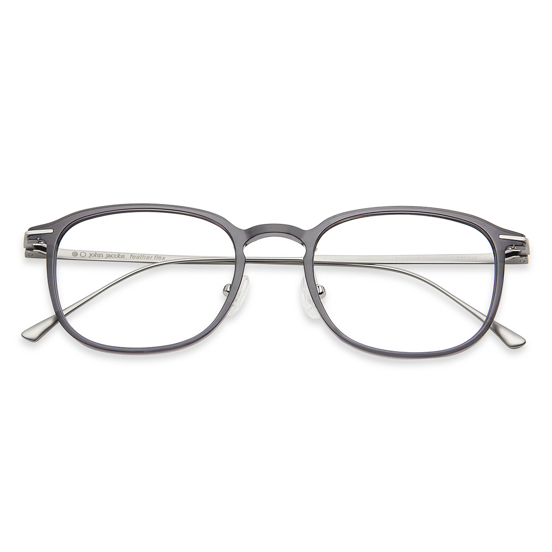 John Jacobs Online Dark Gray Full Rim Square left side