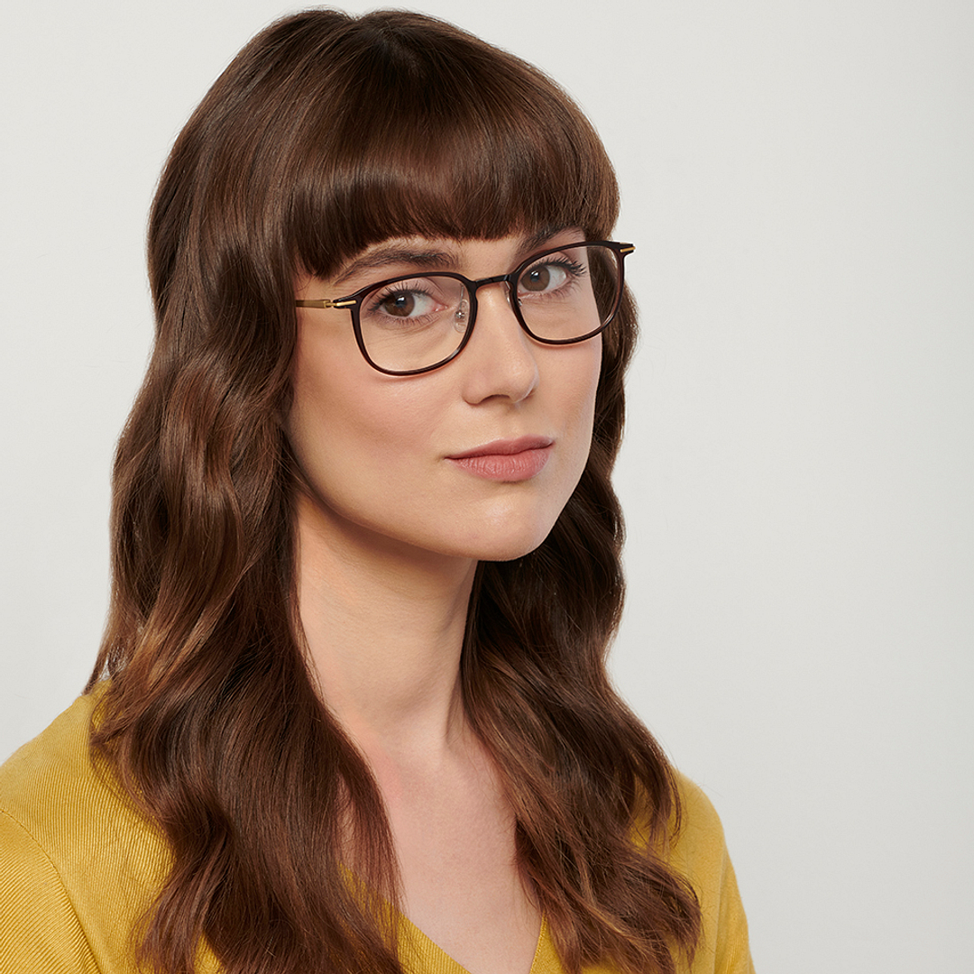 John Jacobs Online Dark Brown Full Rim Square right side