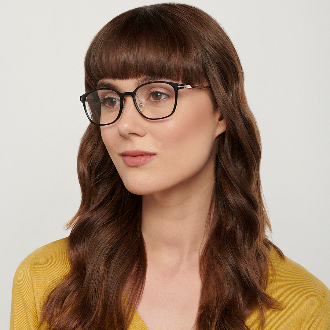 John Jacobs Online Black Full Rim Square left side