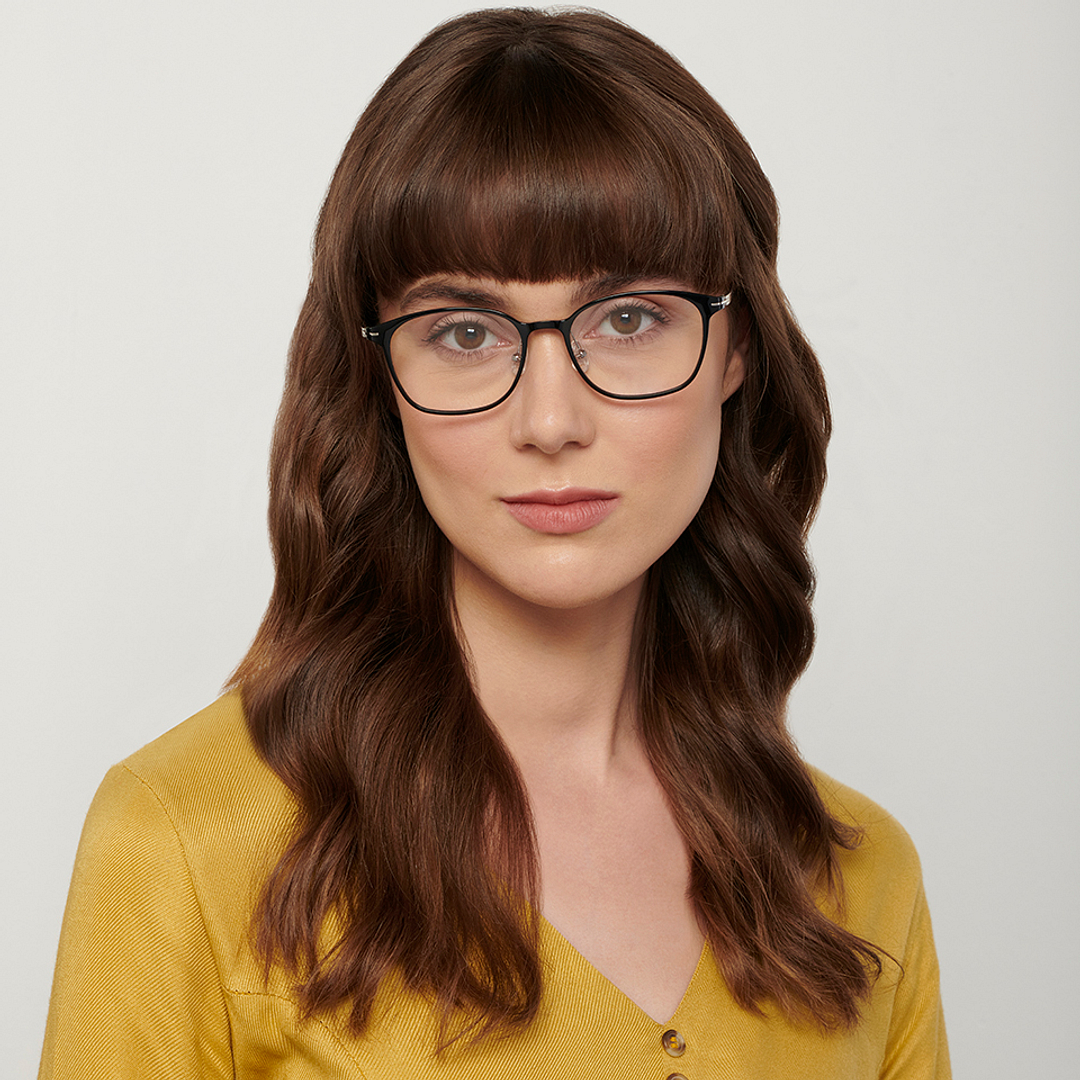 John Jacobs Online Black Full Rim Square right side