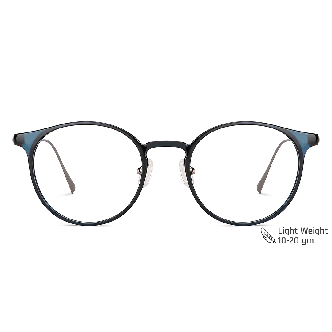 John Jacobs Online Sky Blue Full Rim Round right side