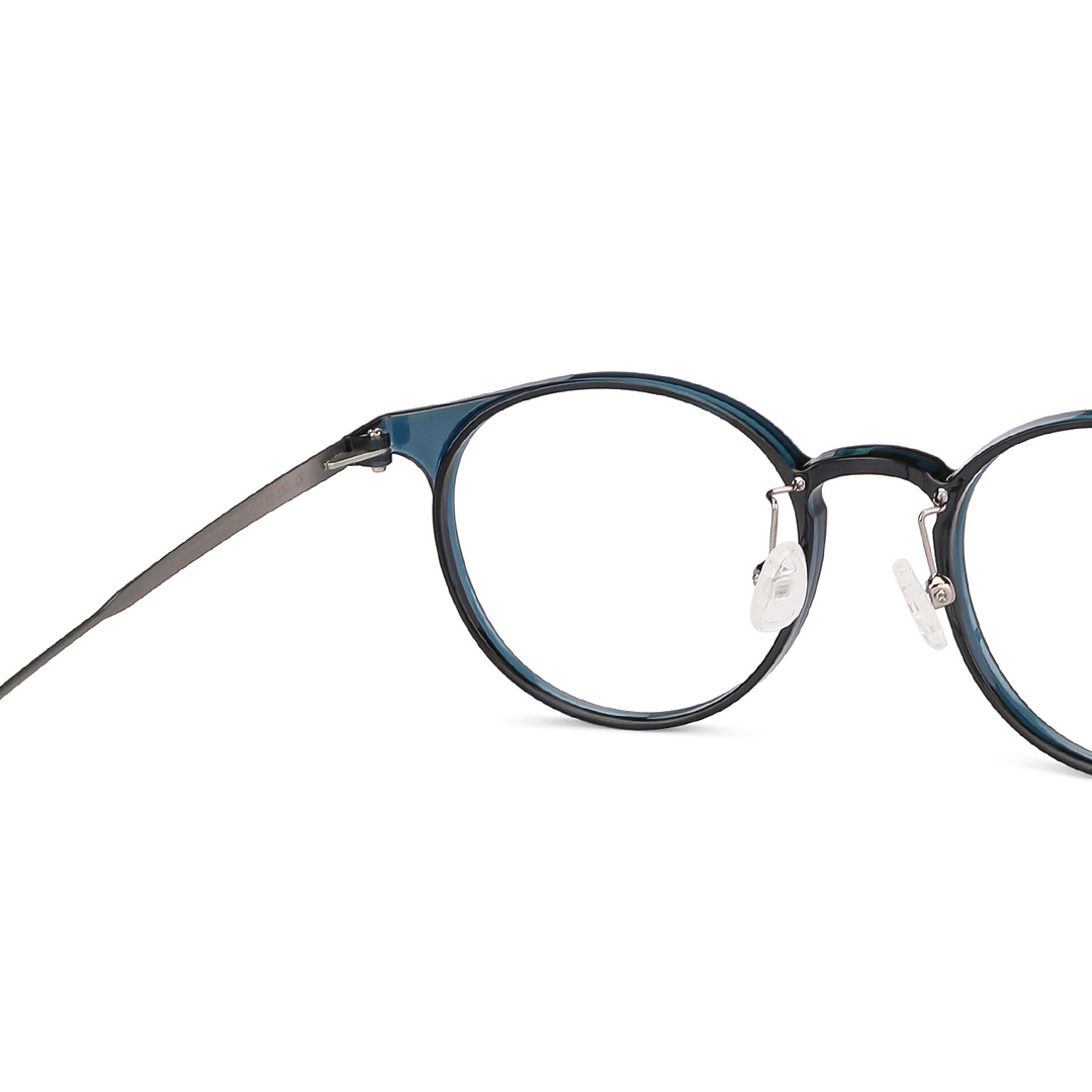 John Jacobs Online Sky Blue Full Rim Round right side