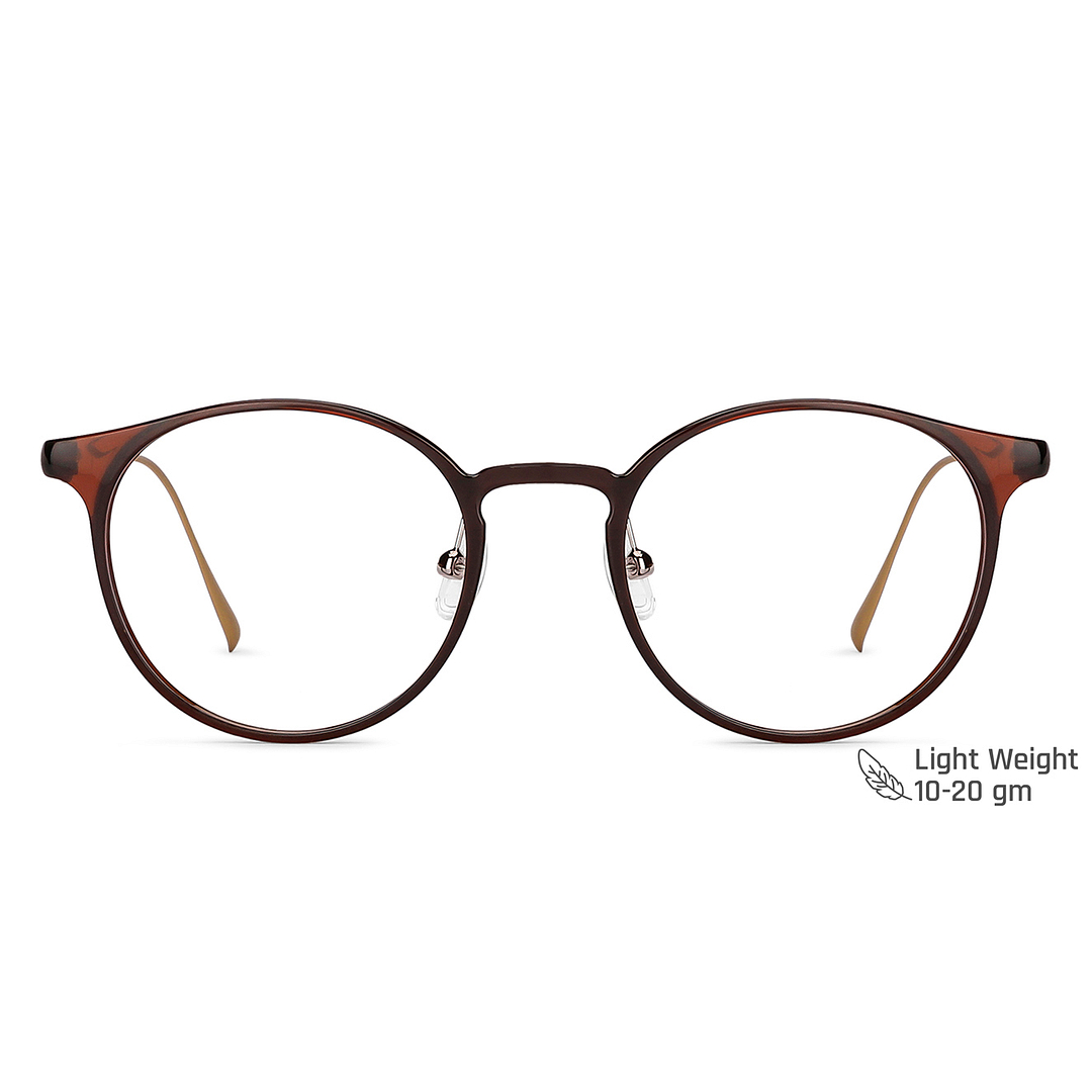John Jacobs Online Light Brown Full Rim Round right side